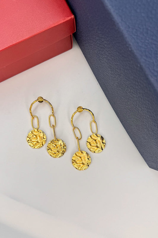 Coin Drop Earrings
