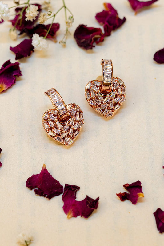 Heart of Diamonds Studs
