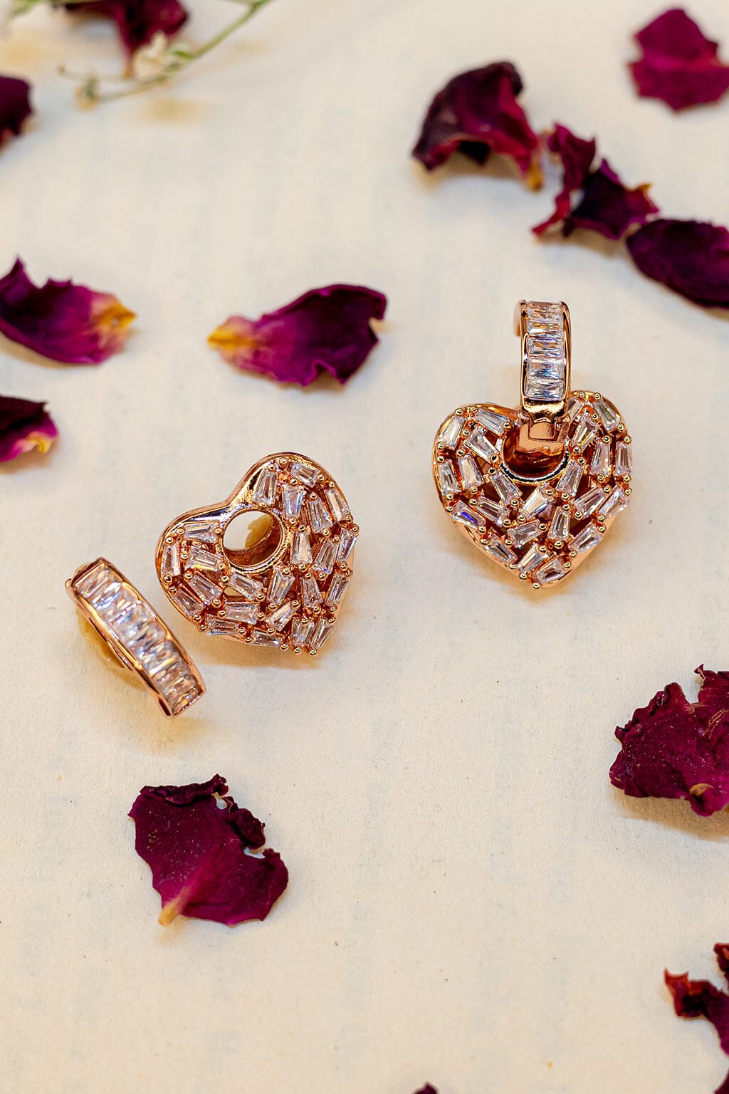 Heart of Diamonds Studs