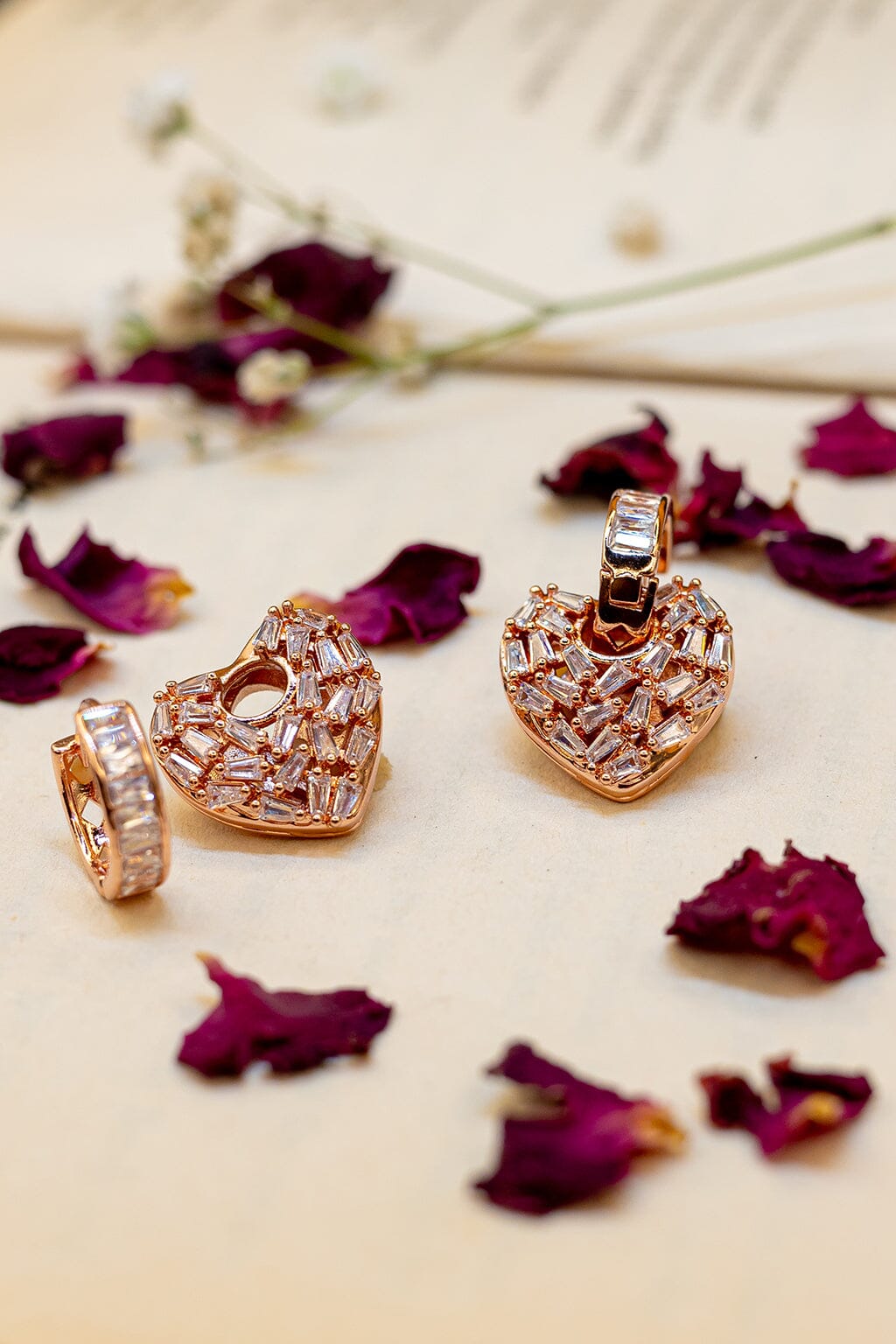 Heart of Diamonds Studs