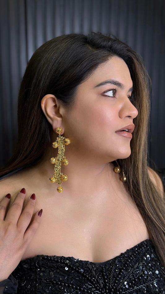 Golden Mosaic Earrings