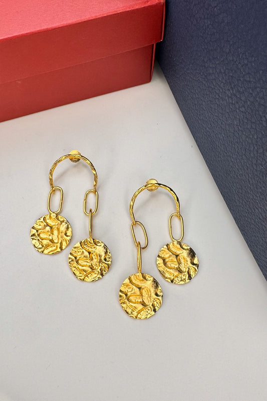 Coin Drop Earrings