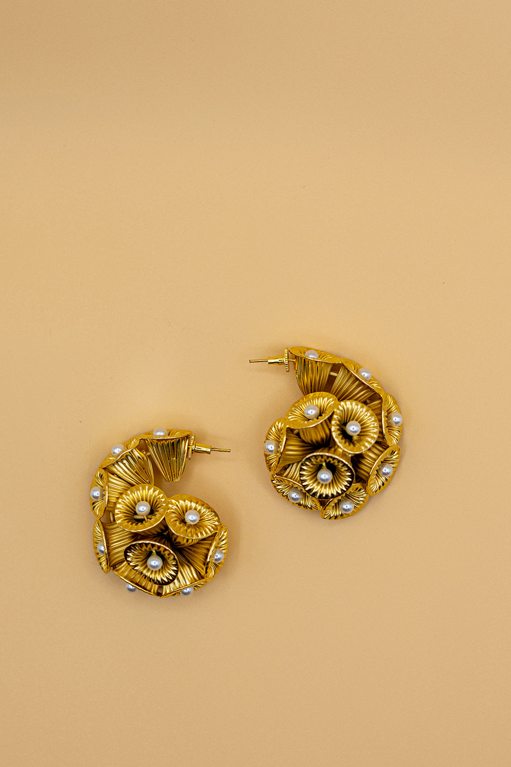 PearlSpiral Earrings