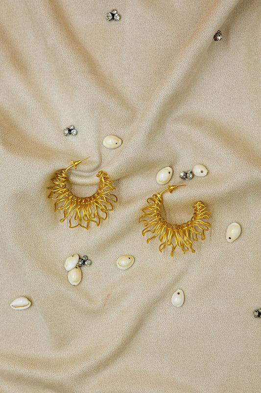 Flame Loop Earrings