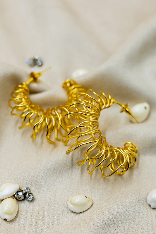Flame Loop Earrings
