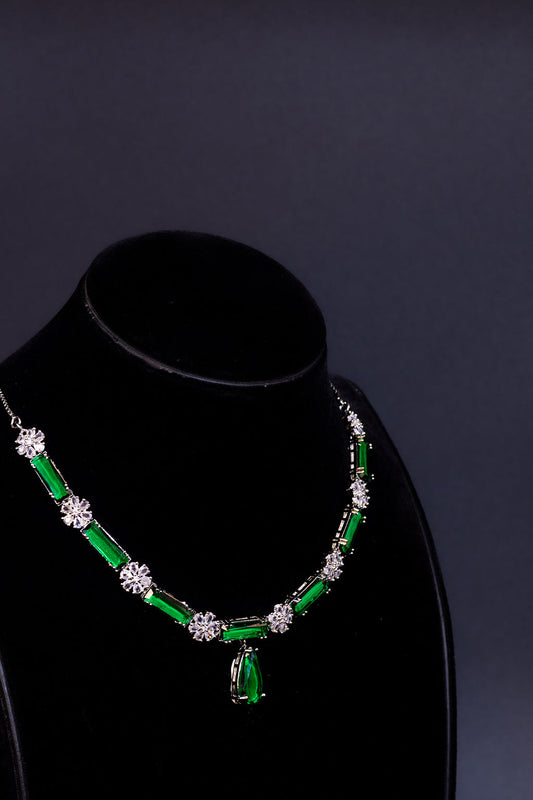 Emerald Column Necklace
