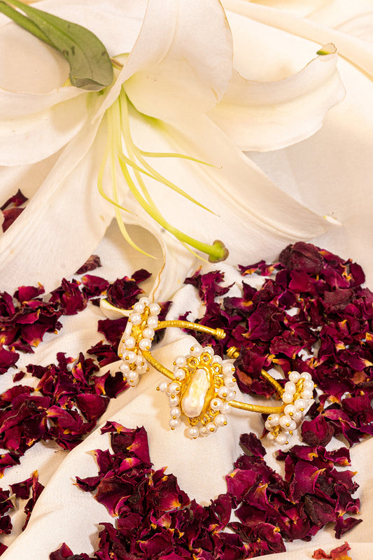 Pearl Claw Statement Bracelet