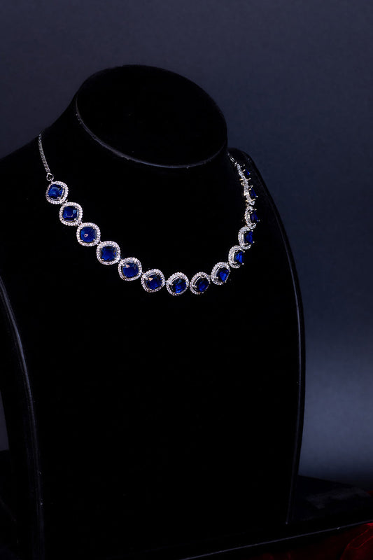 Sapphire Halo Set