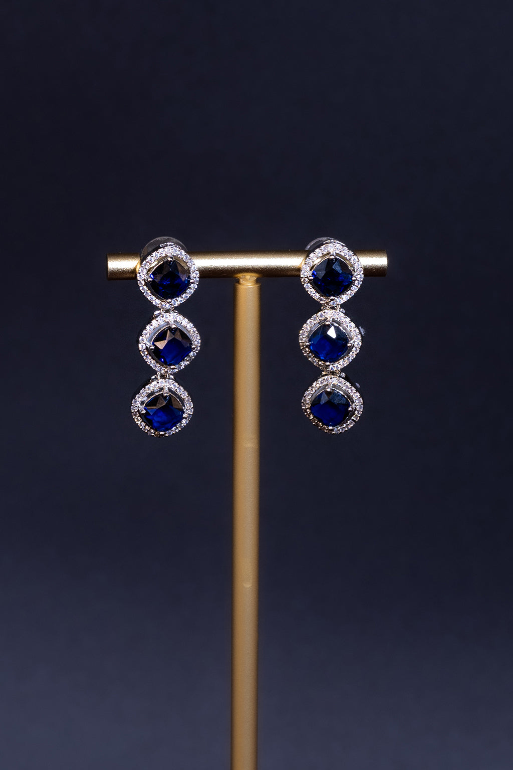 Sapphire Halo Set