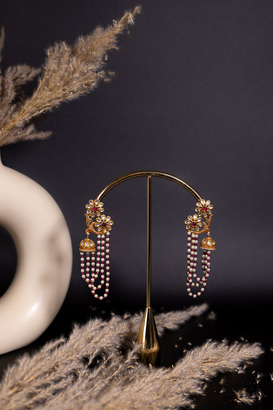 Floral Cascade Jhumkas