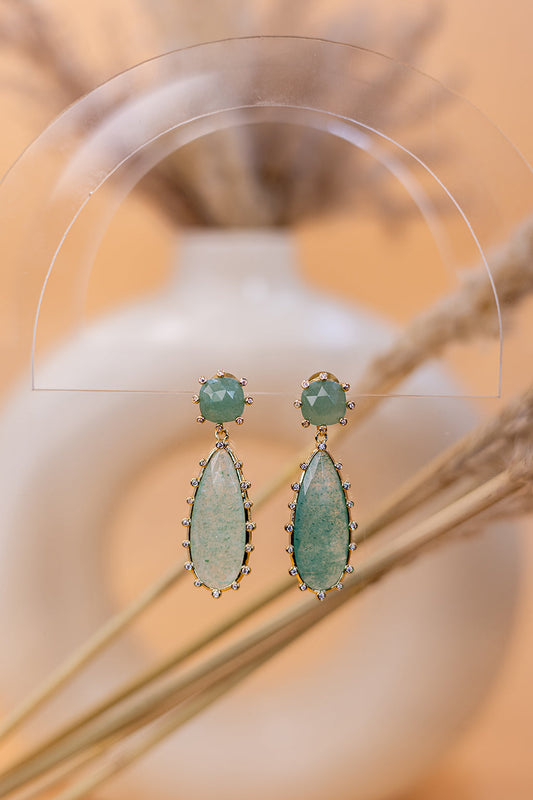 Turquoise Dew Drops Earrings