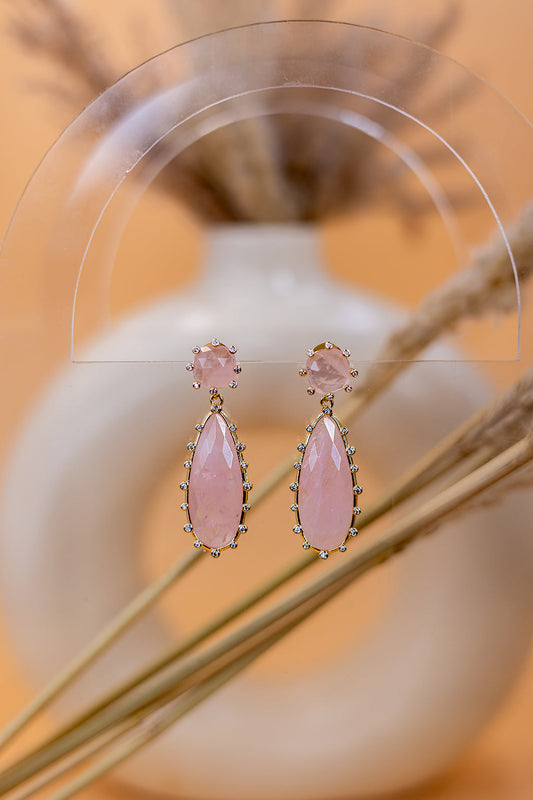 Peach Dew Drops Earrings