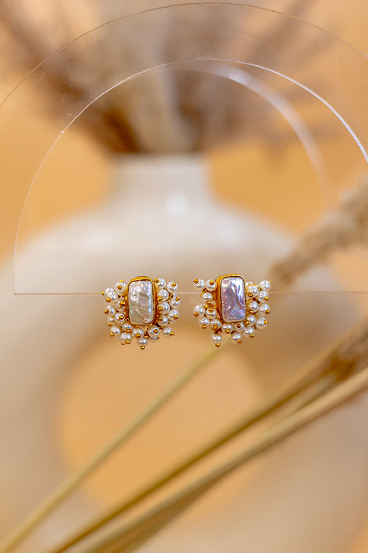 Pearl Ghungroo Studs