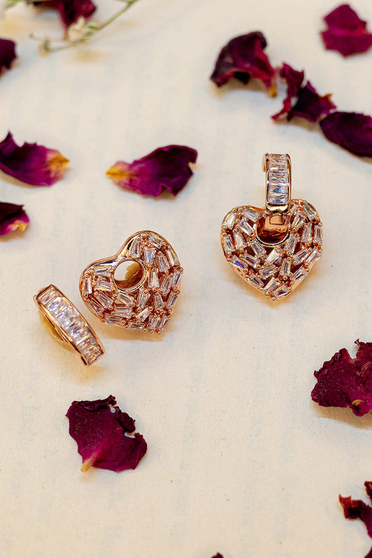 Heart of Diamonds Studs