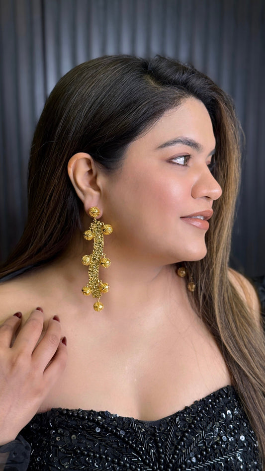 Golden Mosaic Earrings